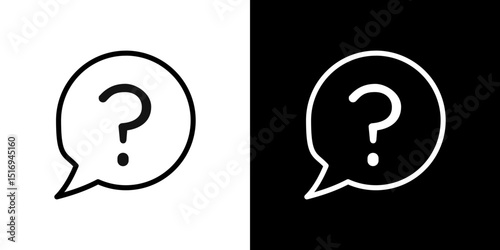 Interrogation icon symbol concept for graphic design, Website, UI. Svg