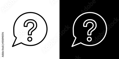 Interrogation icon symbol concept for graphic design, Website, UI. Svg