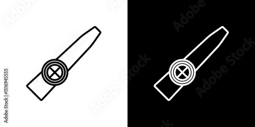 Kazoo icon symbol concept for graphic design, Website, UI. Svg