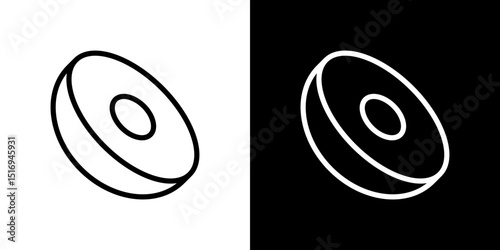 Kiwi icon symbol concept for graphic design, Website, UI. Svg