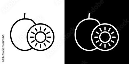 Kiwi icon symbol concept for graphic design, Website, UI. Svg