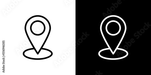 Land layer location icon symbol concept for graphic design, Website, UI. Svg