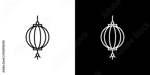 Lantern icon symbol concept for graphic design, Website, UI. Svg