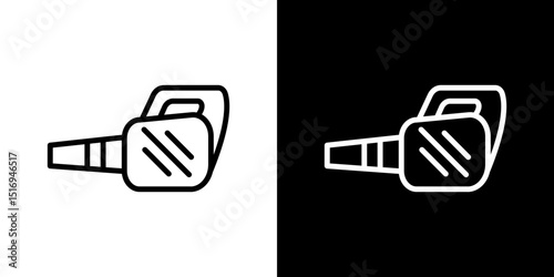 Leaf blower icon symbol concept for graphic design, Website, UI. Svg