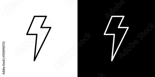 Lightning icon symbol concept for graphic design, Website, UI. Svg
