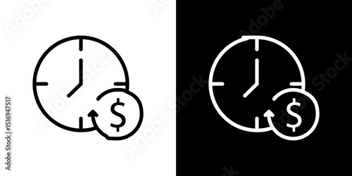 Long term investment icon symbol concept for graphic design, Website, UI. Svg
