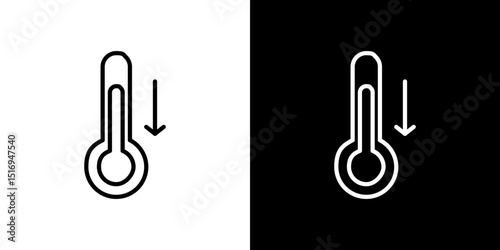 Low Temperature icon symbol concept for graphic design, Website, UI. Svg