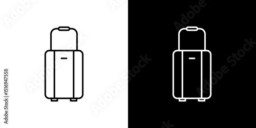 Luggage icon symbol concept for graphic design, Website, UI. Svg