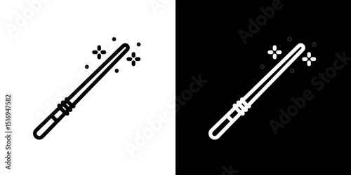 Magic wand icon symbol concept for graphic design, Website, UI. Svg