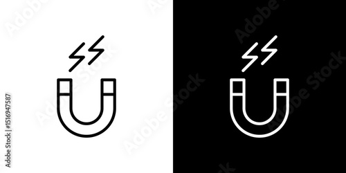 Magnet icon symbol concept for graphic design, Website, UI. Svg