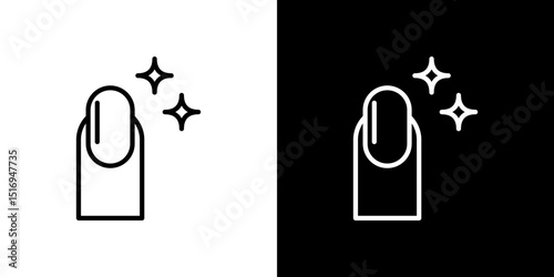 Manicure icon symbol concept for graphic design, Website, UI. Svg