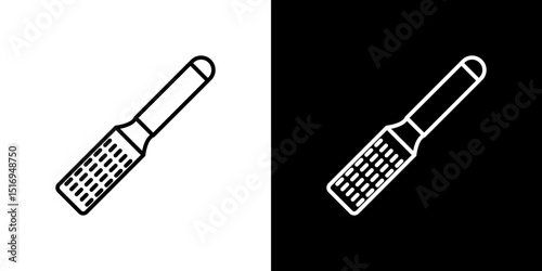 Microplane grater icon symbol concept for graphic design, Website, UI. Svg