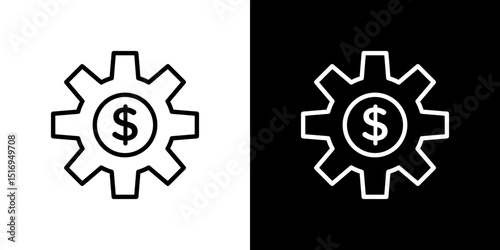 Money processes icon symbol concept for graphic design, Website, UI. Svg