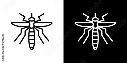 Mosquito icon symbol concept for graphic design, Website, UI. Svg