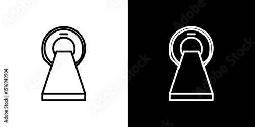 MRI icon symbol concept for graphic design, Website, UI. Svg
