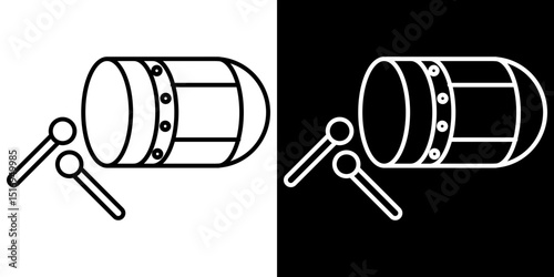Muslim drum icon symbol concept for graphic design, Website, UI. Svg