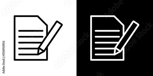 Note icon symbol concept for graphic design, Website, UI. Svg
