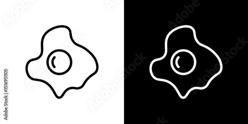 Omelet icon symbol concept for graphic design, Website, UI. Svg