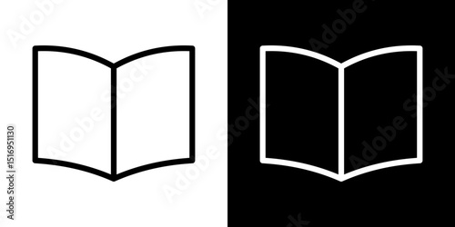 open book icon symbol concept for graphic design, Website, UI. Svg
