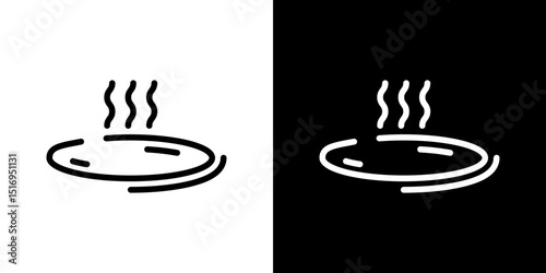 Onsen icon symbol concept for graphic design, Website, UI. Svg