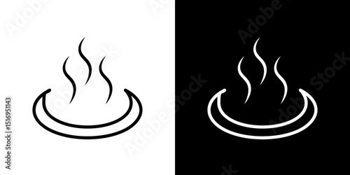 Onsen icon symbol concept for graphic design, Website, UI. Svg