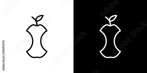 Organic waste icon symbol concept for graphic design, Website, UI. Svg