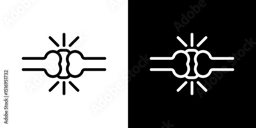 Osteoporosis icon symbol concept for graphic design, Website, UI. Svg