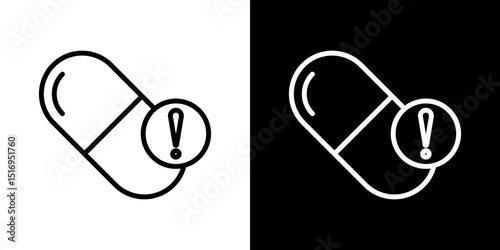 Overdose icon symbol concept for graphic design, Website, UI. Svg