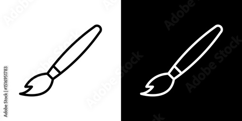 Paint brush icon symbol concept for graphic design, Website, UI. Svg