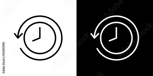 Past time icon symbol concept for graphic design, Website, UI. Svg