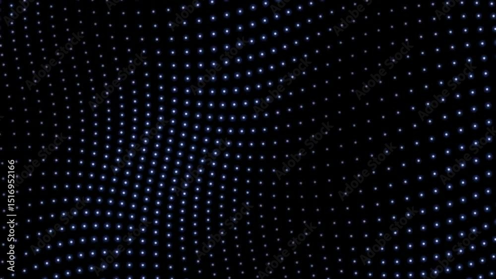 Flowing Dot Mesh Animation with Gently Moving Digital Terrain Wave and Glowing Grid on Minimalist Black Background in Perfect Seamless Loop Flowing Dot Mesh Animation with Gently Moving Digital Terrain Wave and Glowing Grid on Minimalist Black Background in Perfect Seamless Loop