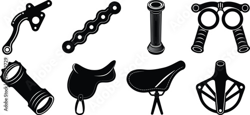 Bicycle Parts icon design