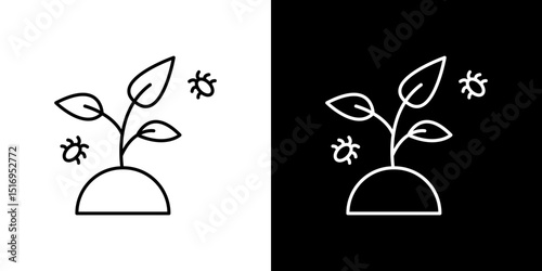 Pest plant icon symbol concept for graphic design, Website, UI. Svg