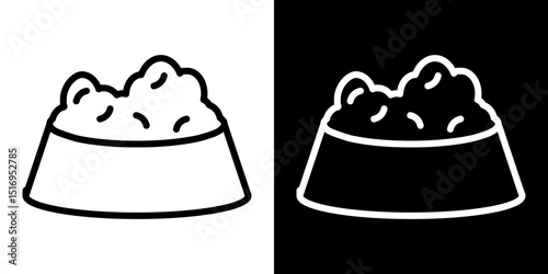 Pet food icon symbol concept for graphic design, Website, UI. Svg
