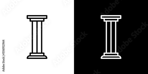 Pillar icon symbol concept for graphic design, Website, UI. Svg