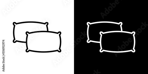 Pillow icon symbol concept for graphic design, Website, UI. Svg