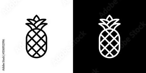 Pineapple icon symbol concept for graphic design, Website, UI. Svg
