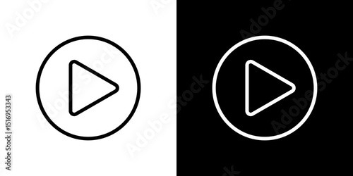 Play icon symbol concept for graphic design, Website, UI. Svg