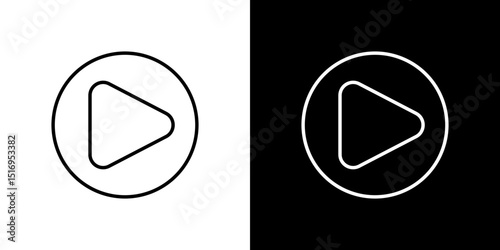 Play icon symbol concept for graphic design, Website, UI. Svg
