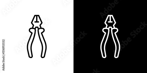 Pliers icon symbol concept for graphic design, Website, UI. Svg