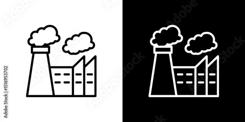 Pollution icon symbol concept for graphic design, Website, UI. Svg