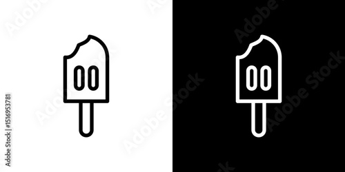 Popsicle icon symbol concept for graphic design, Website, UI. Svg