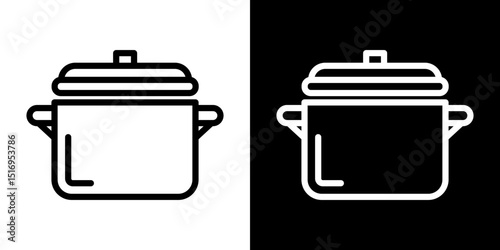 Pot icon symbol concept for graphic design, Website, UI. Svg