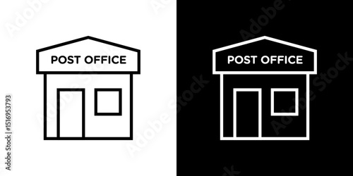 Post office icon symbol concept for graphic design, Website, UI. Svg