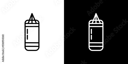 Punching bag icon symbol concept for graphic design, Website, UI. Svg