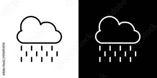 Rain icon symbol concept for graphic design, Website, UI. Svg