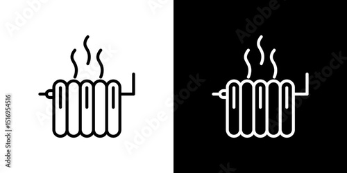 Radiator icon symbol concept for graphic design, Website, UI. Svg