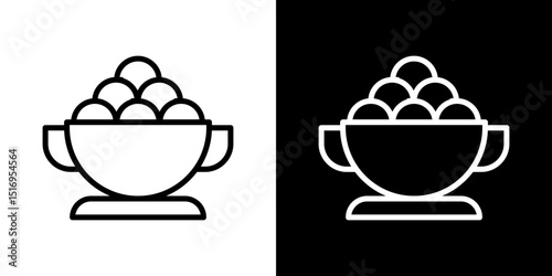 Ramadan breakfast icon symbol concept for graphic design, Website, UI. Svg