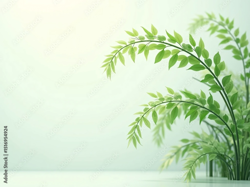 Obraz premium green palm tree