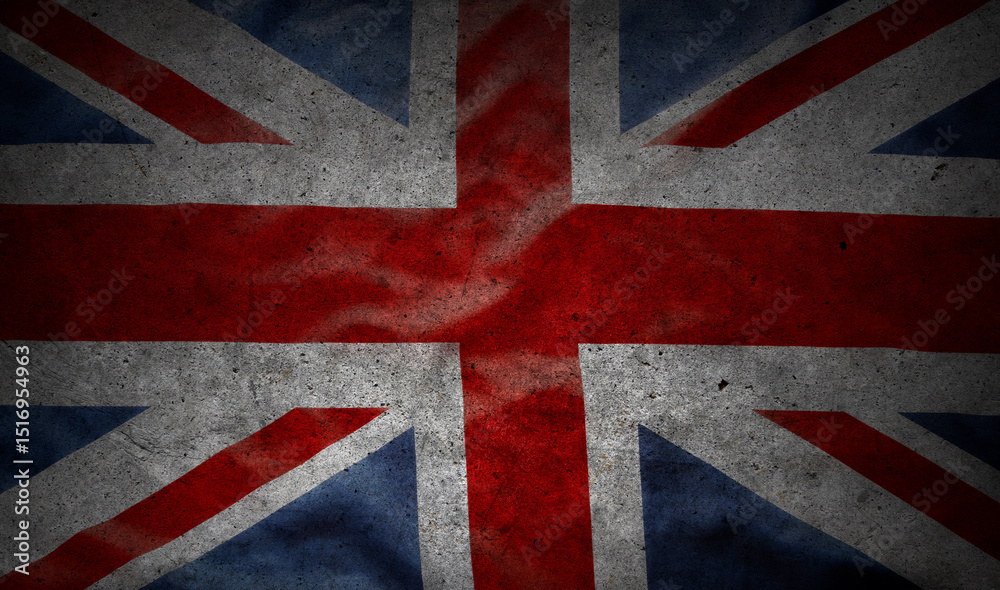 Fototapeta premium Grunge British union jack flag